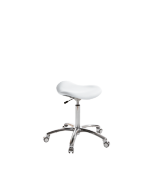Schalenhocker ohne Lehne weiss
